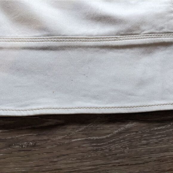 Elena Solano white cotton skirt with pockets size 14 - Picture 2 of 8